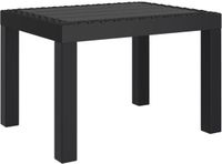 vidaXL Tuintafel 59x47x40 cm PP Antracietkleurig