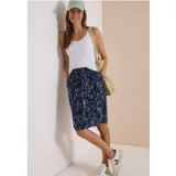 cecil Kniehoge rok met elastische tailleband en print