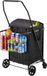 VEVOR Chariot de courses, Chariot de courses pliable avec deux paniers, Doublure imperméable et roues, Capacité de charge 45,3 kg, 64 + 10 L Chariot de courses pour le linge, le shopping, le camping et les courses
