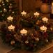 Othmar Decorations Porte-bougies chauffe-plat - 8x - argent - 5 cm - métal - pour arrangement de Noël