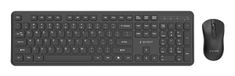 Gembird KBS-WPS-01 Kantoor RF Sans fil QWERTY US International Zwart Clavier et souris combo