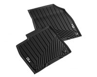 Audi 89B061501041 All-weather vloermatten voor alle weersomstandigheden, rubberen vloermatten, zwart, met Q4-belettering