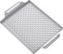 Onlyfire Grillmand voor groenten - Roestvrijstalen grillmand voor groenten en vlees - Weber 6435 vervangend accessoire - BBQ mand - Handvat grillmand - 442 x 30 x 38 cm