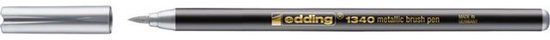 edding Brushpen edding 1340 metallic zilver | 10 stuks