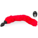 Plug vibrant avec queue fourrure synthétique rouge