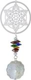 Art Bizniz Windspinner Magic Mandala 40 Cm Glas Zilver