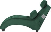 Beliani simorre - chaise longue-groen-fluweel