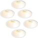 Ledvion – 6x LED Inbouwspot Rond ø81mm – Wit – Dimbaar – Kantelbaar – GU10 – 2700K – 3W – IP20