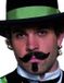 SMIFFYS - Moustache et barbiche de gangster pour adultes - Noir