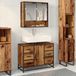 Maison Exclusive Armoire de salle de bain exclusive en bois vieilli, dimensions 80 x 33 x 60 cm, fabriquée en bois composite