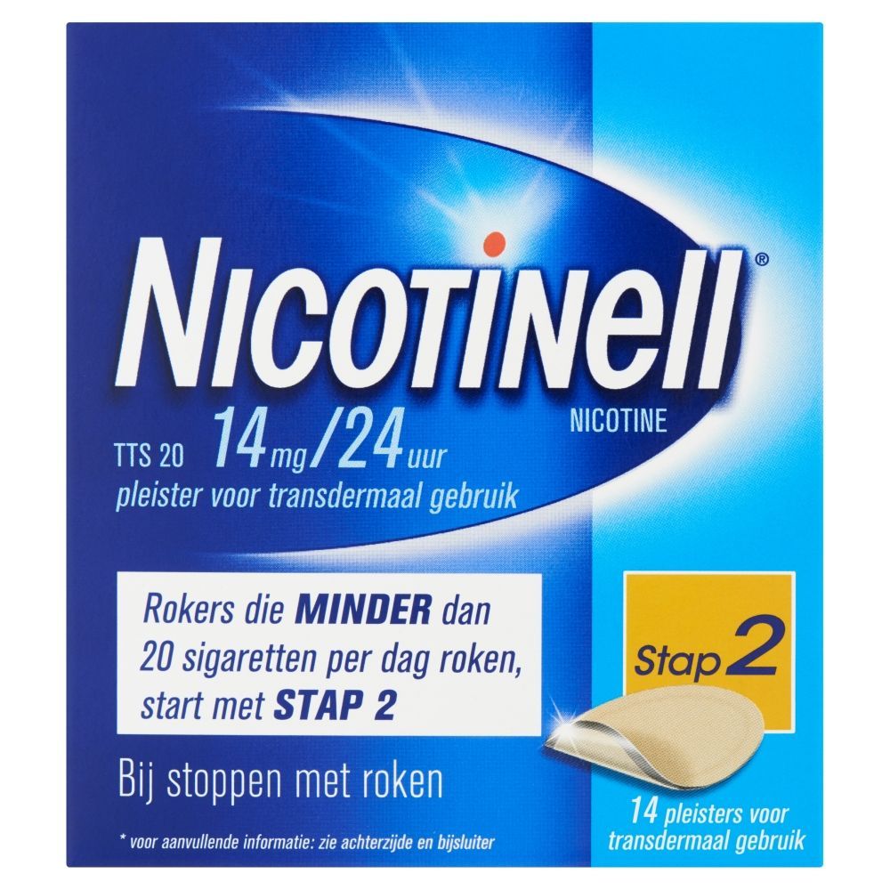 Nicotinell Pleisters TTS 20 14mg / 24uur Voordeelverpakking