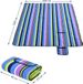 DETEX Picknickkleed 200x200cm XXL Waterdicht Geïsoleerd Opvouwbaar Strepen