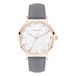 Tamaris Analoog dameshorloge met kwartsuurwerk van roestvrij staal, Roségoud, Leren armband