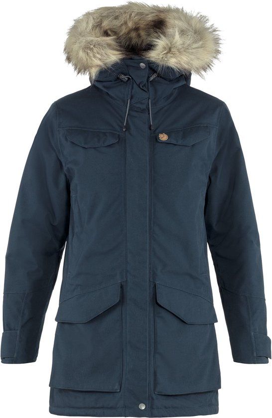 Fjällräven Fjallraven Nuuk Parka W Dames Outdoorjas - Dark Navy - Maat M