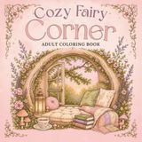 Cozy Fairy Corner: 50+ Tiny Rooms, Window Seats & Tea Corners to Color | Adult Coloring Book