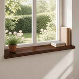 vidaXL - Raamprofielen - 2 stuks - Donkerbruin - 90 x 40 x 2 cm