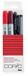 Copic Ciao Doodle Pack Red markeerstift 4 stuk(s) Beitel/penseelpunt Zwart, Rood