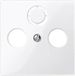 Merten 296719 Boîte de raccordement pour antenne satellite Couvercle System M, 1-M, M-Smart, M-Plan, M-Creativ Blanc polaire (brillant)