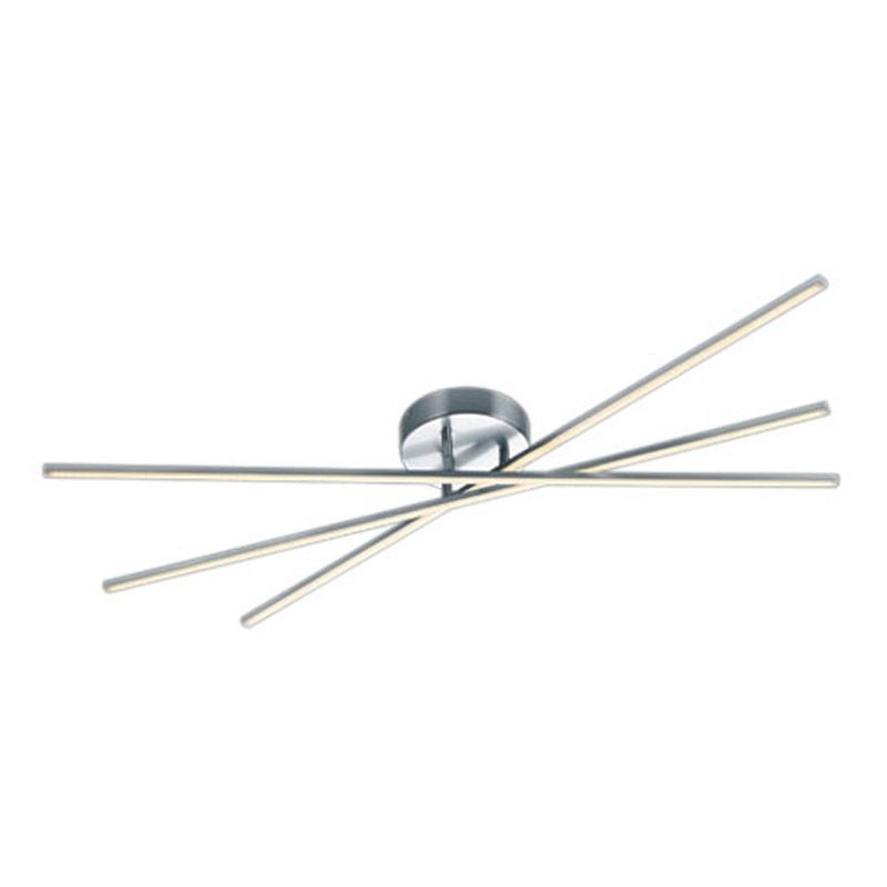 Trio Plafonnière Tiriac LED 3-lichts Nikkel 671610307