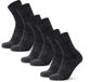 DANISH ENDURANCE Wandelsokken - Lichte Merino Wol Sokken met Blaarbescherming - Unisex - 3 Paar - Maat 43-47