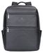 B Cavalli Sac à dos cuir véritable noir avec fermeture éclair Unie casual Black B UNICA 42x30x13 cm