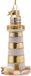 Vondels Phare 12cm Verre Kerstbal - Wit
