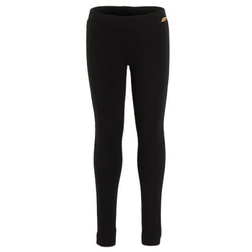 Orange Stars legging met contrasterende bies Noela zwart