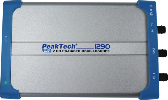 Peaktech 1290 25 MHz pc-oscilloscoop met USB (geÃ¯soleerd)