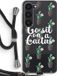 Case Company® - Samsung Galaxy S23 Hoesje met Koord - Cactus quote - Zwart Koord - TPU Back Cover