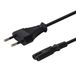 Savio CL-97 electriciteitssnoer Zwart 1,2 m Netstekker type E IEC C7