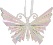 Decoris Kersthanger Vlinder Kunststof Iriserend Meerkleurig