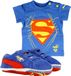 PUMA Crib Pack Suede Superman 357658 01 Blauw;Rood maat 1