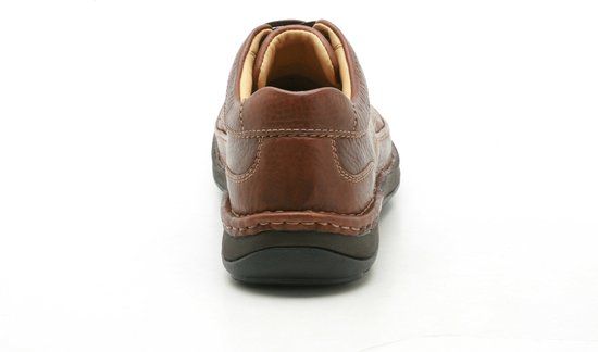 Clarks Nature Three Heren Derbys - Mahogany Leather - Size 44.5