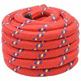 vidaXL Multifunctioneel touw 40 mm 5 m Rood PP