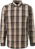 Q/S designed by - Heren hemd - Maat XXL - Mannen - Bruin - katoen