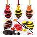 Baker Ross AW421 Steek-knutselsets voor bijen, verpakking van 6 stuks, knutselplezier voor kinderen, cadeautjes en activiteiten., meerkleurig