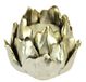 Kandelaar 'artisjok' van keramiek voor stompkaars kandelaar decoratie goud voor adventskrans krans tafeldecoratie kegels lotus waterlelie ornament decoratief object geschenk bruiloft decoratie 9 cm