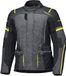 Held Zorro, veste textile imperméable, Noir/Gris/Jaune Néon, L