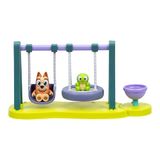 BlueY Mini-speelsets, speelset schildpadjongens speelplaats, bevat enthousiaste bingo-figuur met beweegbare gewrichten en schildpadjongens