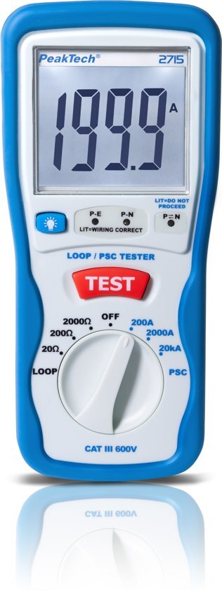 Peaktech 2715 Digital Loop / PSC-tester