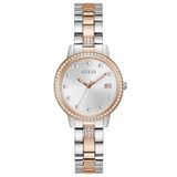 GUESS GW0725L2 Analoog horloge 'Heartless' rose-goud / zilver