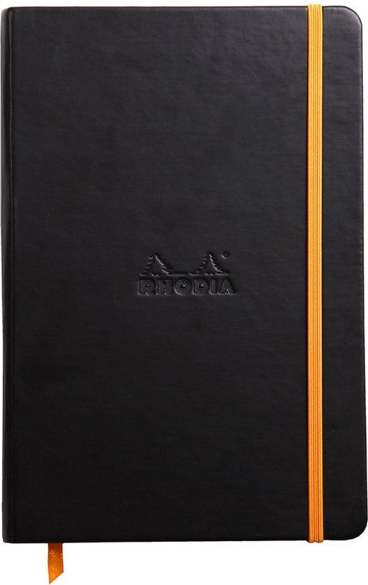 Rhodia Notitieboek, Gelinieerd, Zwart, A5