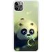 Panda Bedrukt siliconen hoesje compatibel met iPhone 11 Pro Max