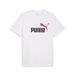 PUMA Essentials 2 Colour No. 1 Logo T-shirt voor heren 3XL, White Red
