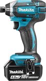 Makita DTD152RMJ 18V Li-Ion Accu Slagschroevendraaier Set (2x 4.0Ah) in Mbox