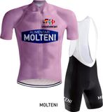 REDTED Retro Wielertenue Molteni Giro d'Italia Roze - M
