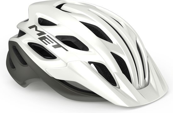 MET Helm Veleno S 52-56 Wit/Grijs