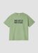 s.Oliver T-Shirt Saliegroen Kinderen Korte mouw Ronde hals Katoen Elastaan