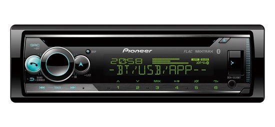 Pioneer DEH-S520BT - Autoradio - Enkel din - Bluetooth - USB - CD tuner - 4x50 Watt
