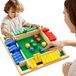 Jeu de dés éducatif en bois pour familles